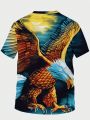 Manfinity LEGND Men's Plus Size Eagle Printed T-shirt