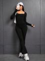 Yoga High Street Long Sleeve Seamless Body Shaping Jumpsuit With Butt Lift Effect, Suitable For Yoga And Daily Wear