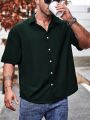 Manfinity Hypemode Men's Solid Color Short Sleeve Shirt