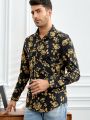 SHEIN Men Baroque Print Shirt