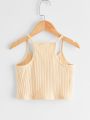 SHEIN Kids EVRYDAY Girls Rib-knit Cami Top