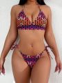 SHEIN Swim Vcay Vacation Style Printed Swimwear Set