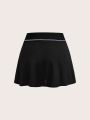 3 Pack Contrast Tape Waist Sports Skort