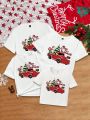 Baby Boy Christmas Car & Slogan Graphic Tee