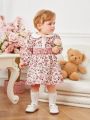 Baby Girls' Romantic Small Flower Print Cute Dress