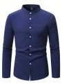 Manfinity Mode Men's Stand Collar Shirt