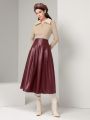 SHEIN Mulvari Women's Pu A-line Skirt