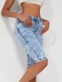 Women's Slim Fit Denim Shorts