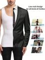 Men's Seamless Solid Color Body Shaping Vest