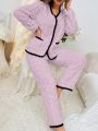 Women's Solid Color Plush Homewear Set