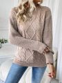 SHEIN Essnce Women's Oversized Drop Shoulder Sweater