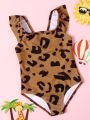 Toddler Girls Allover Graphic One Piece Swimsuit