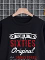 Men's Slogan Printed Fleece Sweatshirt