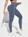 Yoga Basic Solid Color High Waisted Workout Leggings