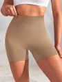 Wide Waistband Sports Shorts