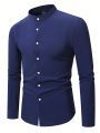 Manfinity Mode Men's Stand Collar Shirt