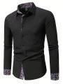 Manfinity LEGND Men's Long Sleeve Casual Shirt With Paisley Printed