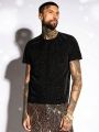 Manfinity AFTRDRK Men's Glitter Knit Casual Short Sleeve T-Shirt