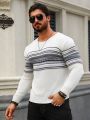 Men'S Striped Crew Neck Sweater