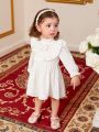 Baby Girls' Sweet Elegant Dress For Spring And Autumn