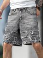 Manfinity EMRG Men'S Frayed Edge Denim Shorts