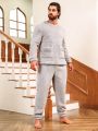 Men Dual Pocket Flannel PJ Set