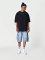 SUMWON Denim Cargo Short