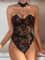 Women's Halter Lace Sexy Bodysuit