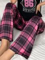 1pc Checked Sleepwear Bottom