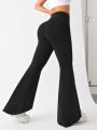 SHEIN Daily&Casual Flare Sweatpants With Wide Waistband