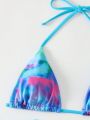 SHEIN Swim BAE Bikini Swimsuit, Random Print