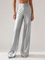 DUSTIN EDWARD Women'S Metallic Wide Leg Pants