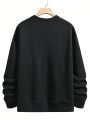 Manfinity Homme Men's Very Loose Fit Christmas Print Sweatshirt With Dropped Shoulders