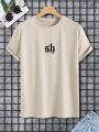 SHEIN Manfinity Homme Men Letter Graphic Tee