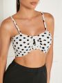 Mienne Polka Dot Buckle Top & Pants Set