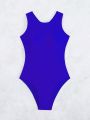 Women's Backless One-piece Swimsuit With Knotted Detail