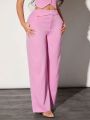 SHEIN SXY Ladies' Straight-leg Suit Pants