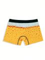 Men Contrast Tape Waistband Boxer Brief