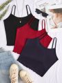 Milk Silk Combination Solid Color Camisole Thermal Vest