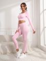 Seamless Yoga Workout Women's Athletic Set