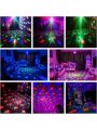 1pc Dj Disco Ball Light With Sound Control Led Stage Light, Remote Control Party Strobe Light For Birthday Gift Bar Club Christmas Halloween Wedding Home Decoration