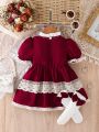 Baby Girl's Elegant Palace Style Dress For Summer