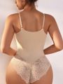 Lace Trim Body Shaper Jumpsuit