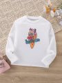 Girls' Casual Sparkly Patterned Warm Sweater For Autumn/Winter