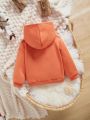 Baby Girl Solid Thermal Lined Hoodie