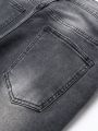 Manfinity Men Cat Whisker Washed Jeans