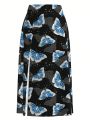 Dany Xavier Women's Butterfly Printed Skirt