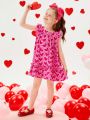 SHEIN Kids QTFun Little Girls' Elegant Party Vintage Romantic Dress