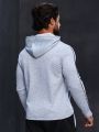 Daily&Casual Men's Letter Printed Hooded Sports Sweatshirt