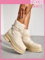 Everyday Collection Women's Warm Fashionable Thick Sole Short Snow Boots